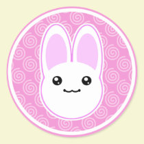Bunny Rabbit Usagi Kawaii Stickers by megakawaii Bunny Rabbit Usagi Kawaii Stickers