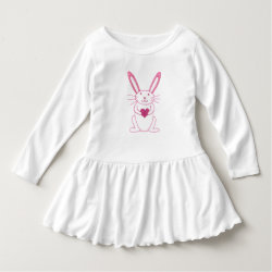 Bunny Rabbit with Heart for Toddler Girl T Shirt