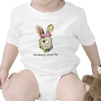 Bunny Rabbit with Pink Bow shirt