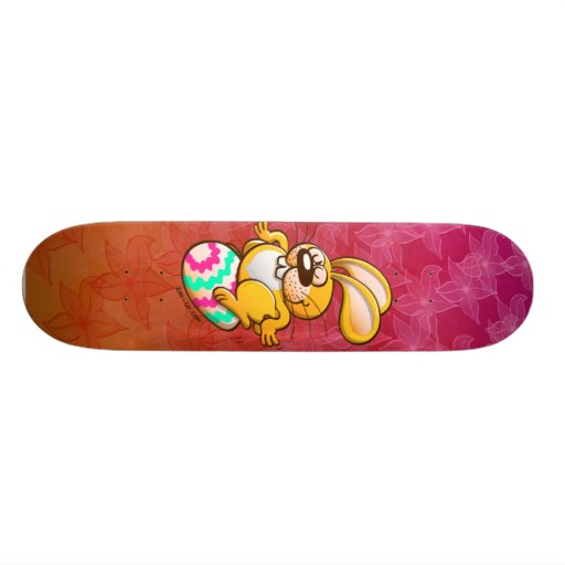 Bunny Sitting on an Easter Egg Skateboard Decks Zazzle