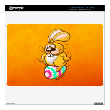 Bunny Sitting on an Easter Egg Skin For MacBook