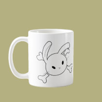 bunny skull mugs by crazyTees bunny skull mugs