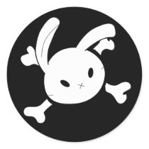 bunny skull stickers by crazyTees bunny skull stickers
