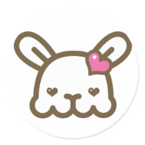Bunny stickers by thecuteinstitute Bunny stickers