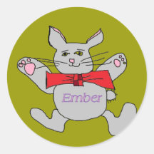 bunny stickers for name Ember