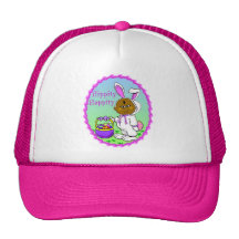 Bunny Suit African Kid Trucker Hat