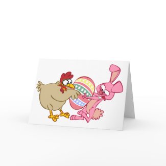 BUNNY VS CHICKEN card