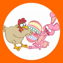 BUNNY VS CHICKEN stickers