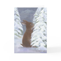 Bunny Winter Card