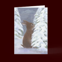 Bunny Winter Card