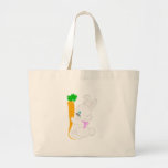 Bunny with Carrot-t Tote Bags