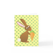 Bunny with Prize Carrot cards