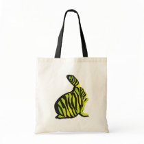 Bunny with Zebra Stripes bags