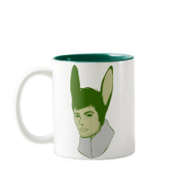 Bunnyman Doodle Art Mug mugs