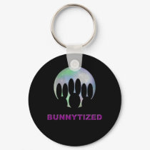 Bunnytized Cosmic Bunny Full Moon keychains