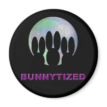 Bunnytized Cosmic Bunny Full Moon magnets