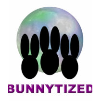 Bunnytized Cosmic Bunny Full Moon t-shirts