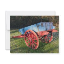 Bunratty farm cart personalized invitation