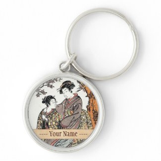 Bun'ya Yasuhide, from the series Six Poetic Immort Key Chains