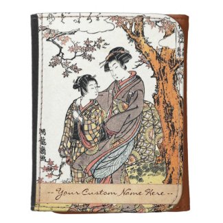 Bun'ya Yasuhide, from the series Six Poetic Immort Leather Trifold Wallets