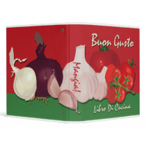 Buon Gusto Italian Recipe Binder by pinkinkart Buon Gusto Italian Recipe Binder