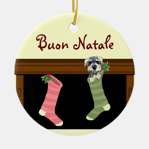 Buon Natale Italian Christmas Ornament | Zazzle