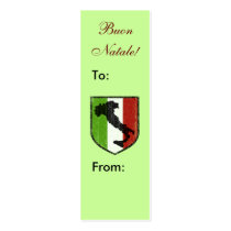 Buon Natale! Italian Merry Christmas Gift Tags business cards