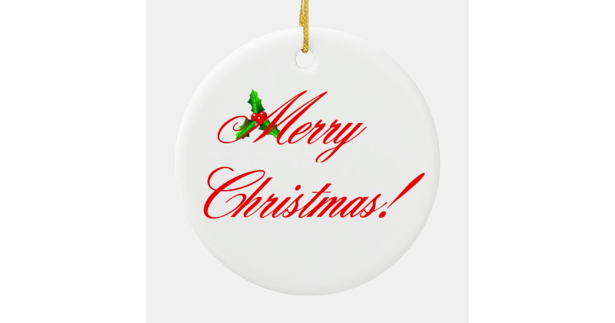 Buon Natale - Merry Christmas Ornament | Zazzle