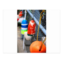 Buoys on the Fence Postcards