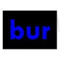 bur cards by TimeStop bur cards