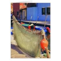 Burano Italy Fisherman's Net Venetian Card by BellaRossini Burano Italy Fisherman's Net Venetian Card