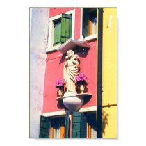 Burano Italy Jesus Statue Icon Photography Poster posters