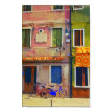 Burano Italy Street Scene Venice Poster Print