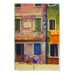 Burano Italy Street Scene Venice Poster Print