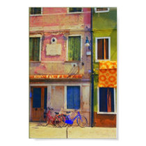 Burano Italy Street Scene Venice Poster Print posters