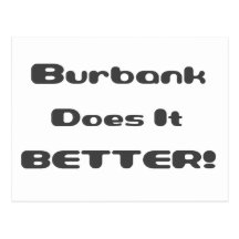 Burbank Does it Better Post Cards