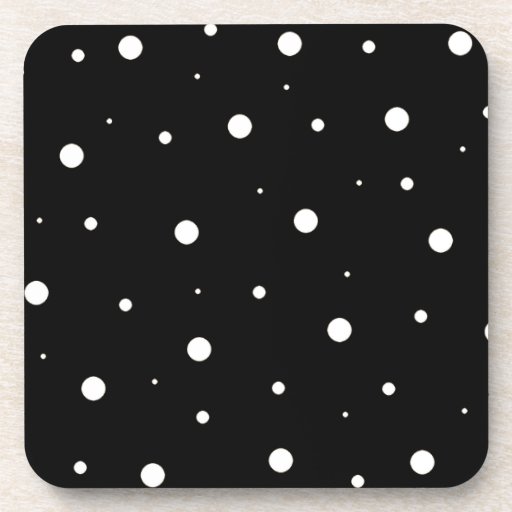 Burbujas negras posavasos de bebida