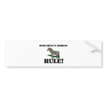 BURCHELL'S ZEBRAS Rule! bumper stickers by AnimalShirts BURCHELL'S ZEBRAS Rule! bumper stickers
