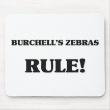 Burchell's Zebras Rule Mouse Pads