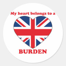Burden Round Sticker