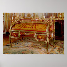 Bureau du Roi by Oeben and Riesener Print