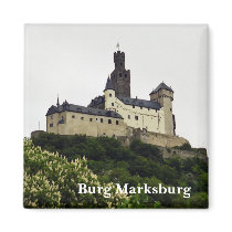 Burg Marksburg Magnet by castleron Burg Marksburg Magnet