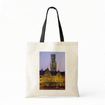 Burg Square and Belfry Tower, Bruges, Belgium Canvas Bag