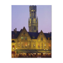 Burg Square and Belfry Tower, Bruges, Belgium Post Cards