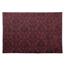Burgandy Damask Placemat