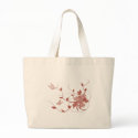 Burgandy Floral Bag