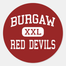 Burgaw - Red Devils - Middle - Burgaw Stickers