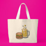 Burger and a Brew Canvas Bag