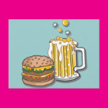 Burger and a Brew Postcard