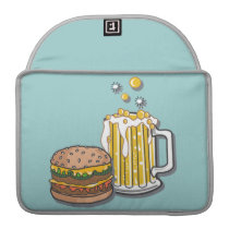 Burger and a Brew Sleeves For Macbook Pro